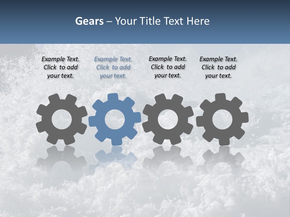 A Large Body Of Water With A Wave Crashing Over It PowerPoint Template