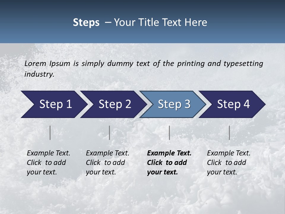 A Large Body Of Water With A Wave Crashing Over It PowerPoint Template