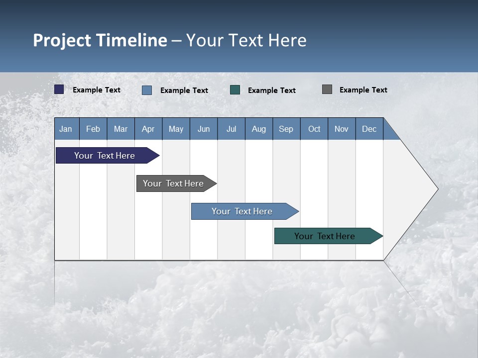 A Large Body Of Water With A Wave Crashing Over It PowerPoint Template
