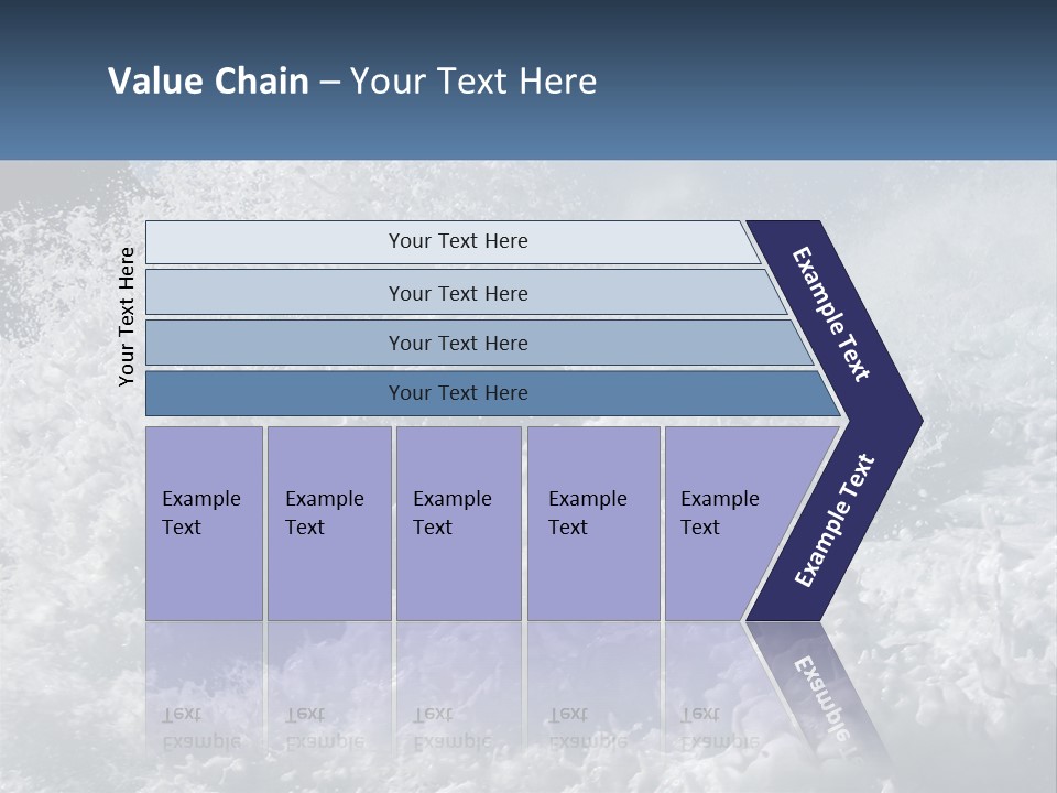 A Large Body Of Water With A Wave Crashing Over It PowerPoint Template