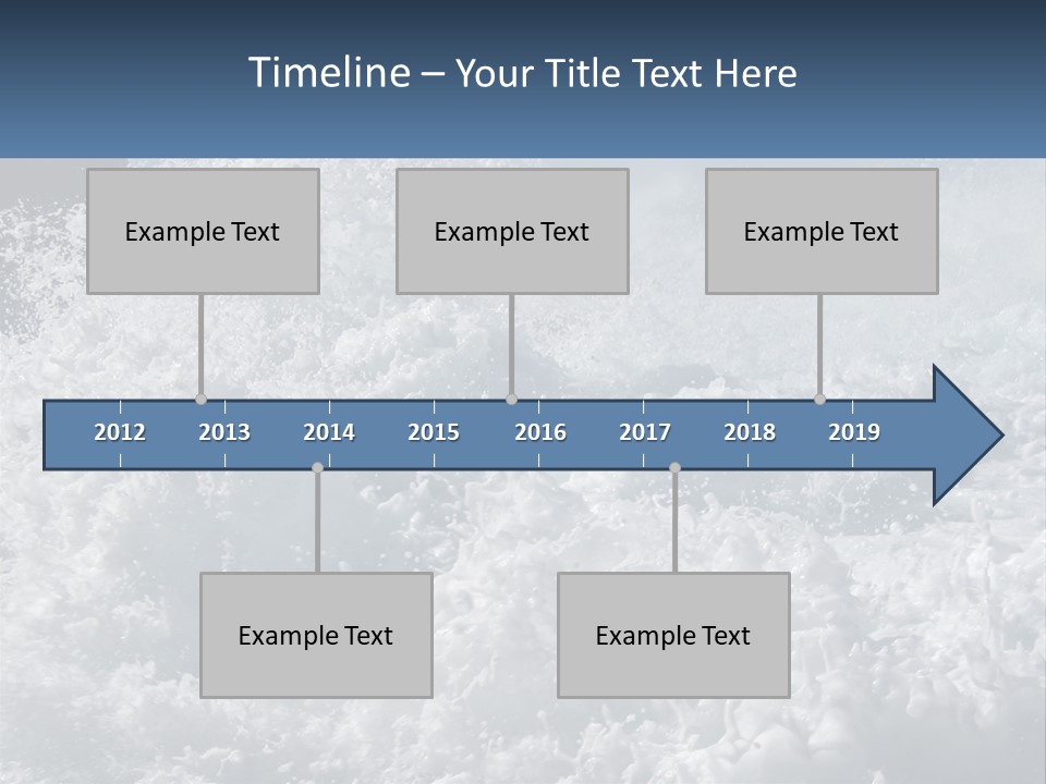 A Large Body Of Water With A Wave Crashing Over It PowerPoint Template