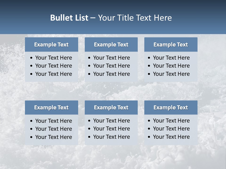 A Large Body Of Water With A Wave Crashing Over It PowerPoint Template