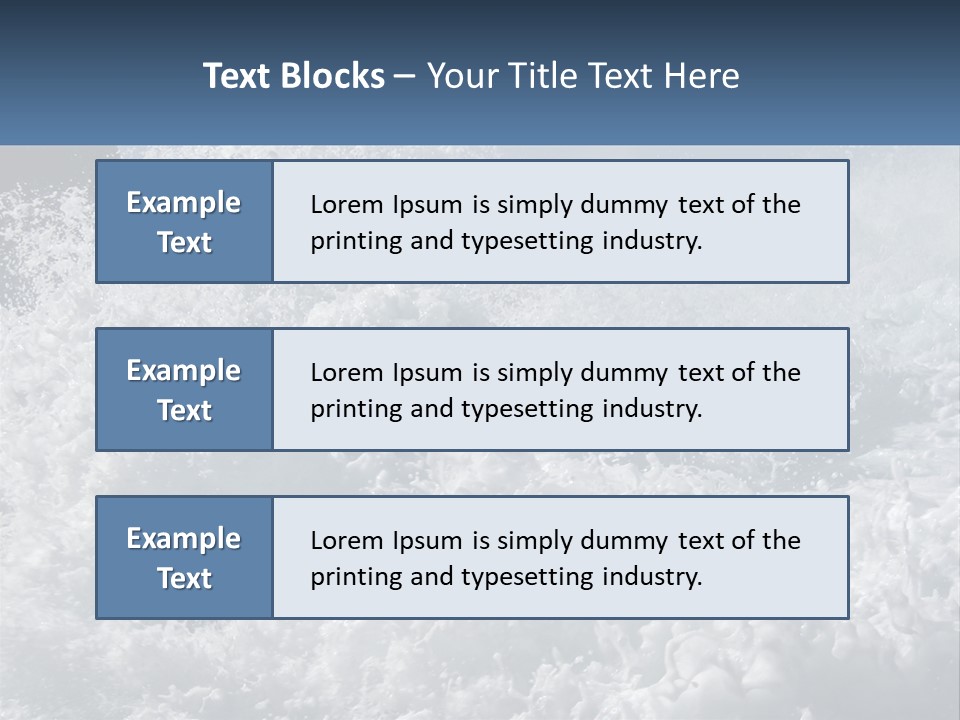 A Large Body Of Water With A Wave Crashing Over It PowerPoint Template