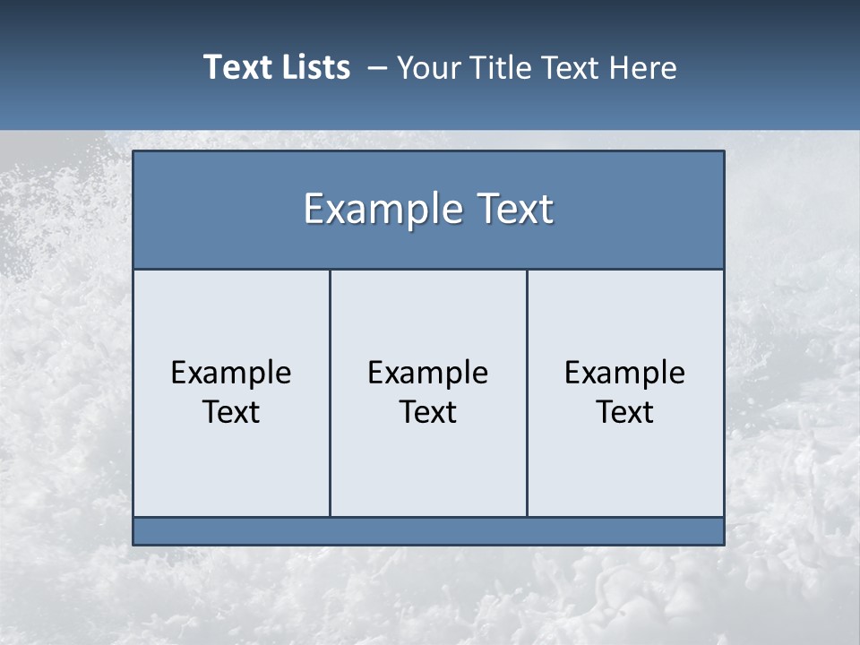 A Large Body Of Water With A Wave Crashing Over It PowerPoint Template