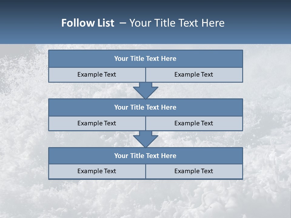 A Large Body Of Water With A Wave Crashing Over It PowerPoint Template