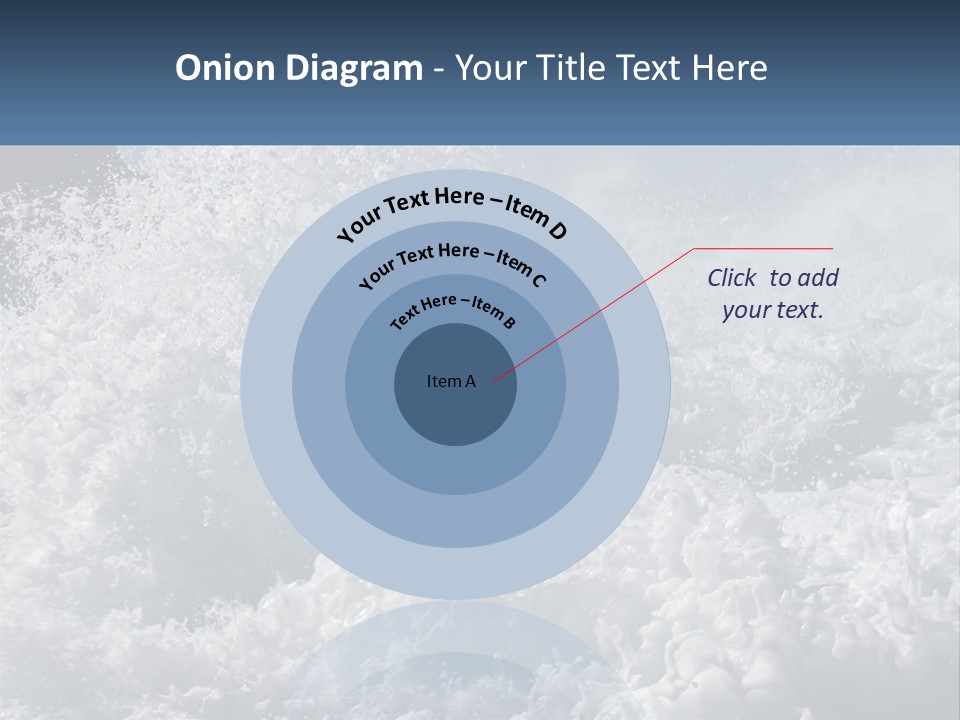 A Large Body Of Water With A Wave Crashing Over It PowerPoint Template