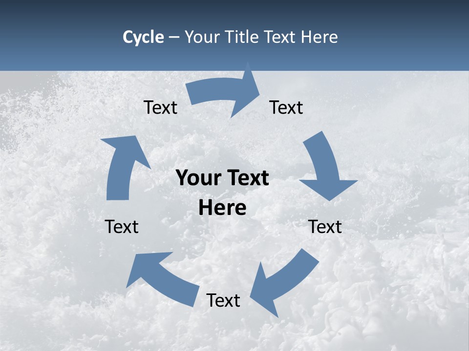 A Large Body Of Water With A Wave Crashing Over It PowerPoint Template