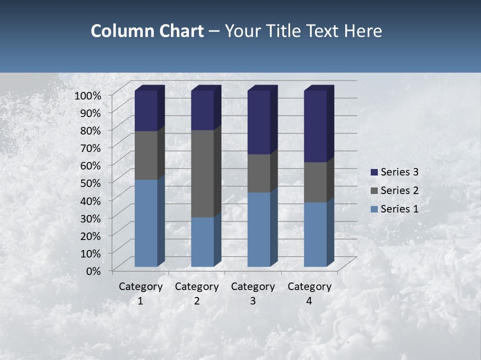 A Large Body Of Water With A Wave Crashing Over It PowerPoint Template