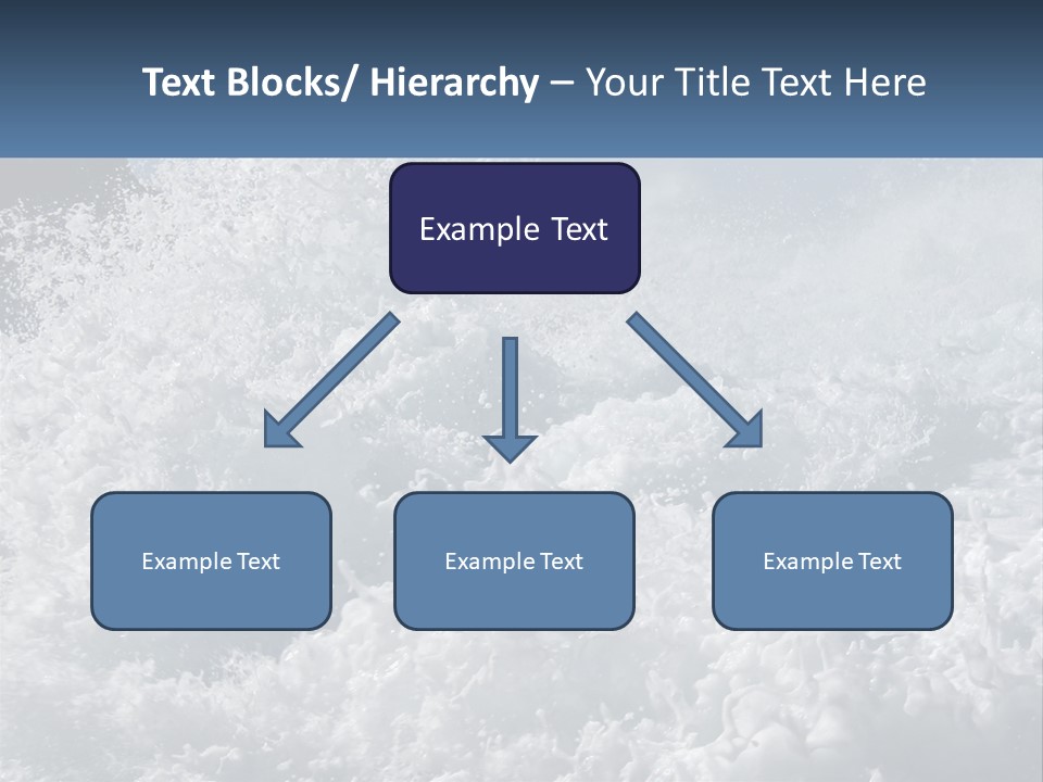 A Large Body Of Water With A Wave Crashing Over It PowerPoint Template