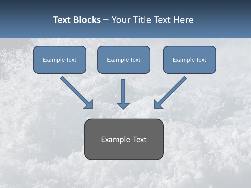 A Large Body Of Water With A Wave Crashing Over It PowerPoint Template