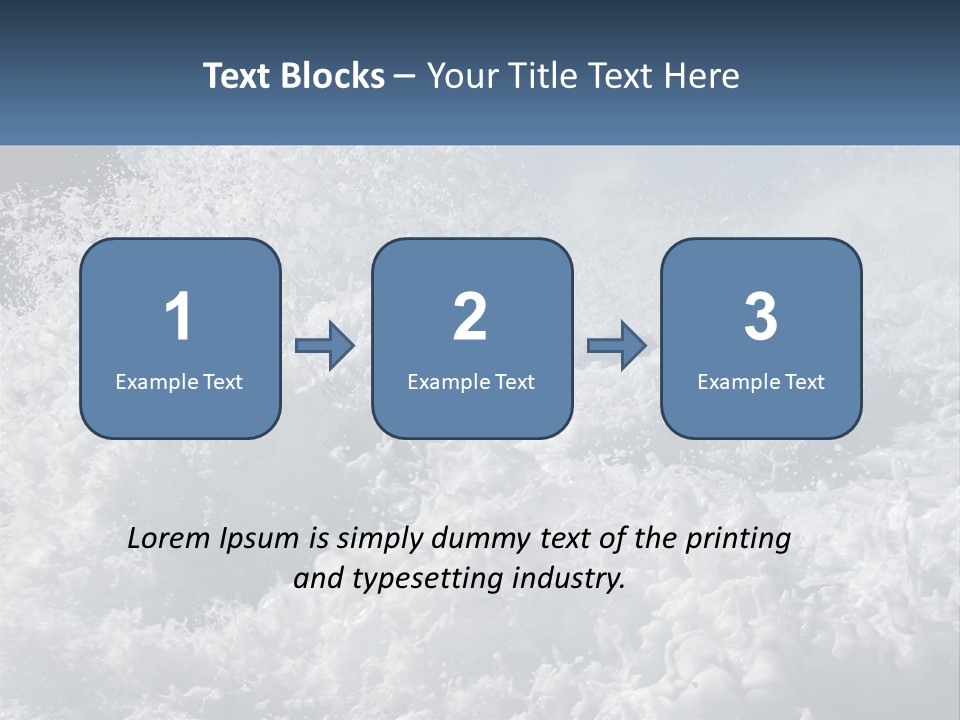 A Large Body Of Water With A Wave Crashing Over It PowerPoint Template