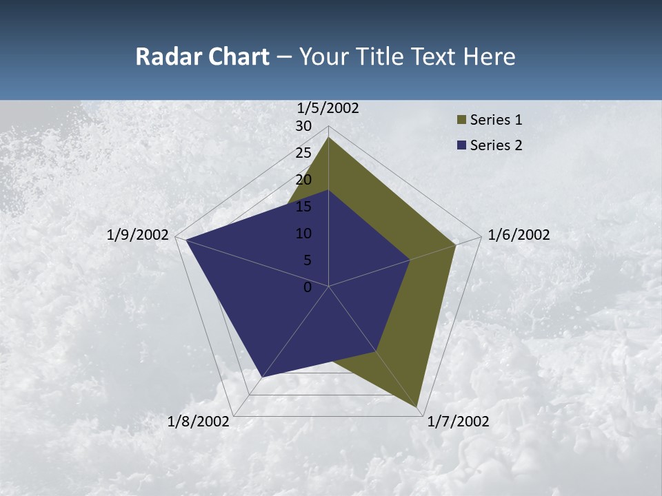 A Large Body Of Water With A Wave Crashing Over It PowerPoint Template