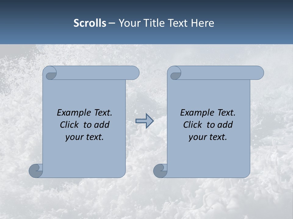 A Large Body Of Water With A Wave Crashing Over It PowerPoint Template