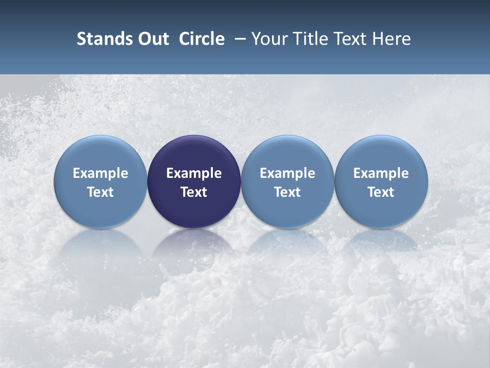 A Large Body Of Water With A Wave Crashing Over It PowerPoint Template