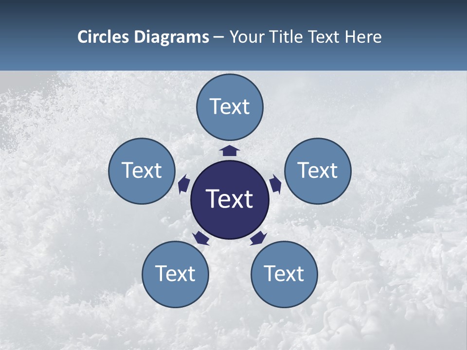 A Large Body Of Water With A Wave Crashing Over It PowerPoint Template