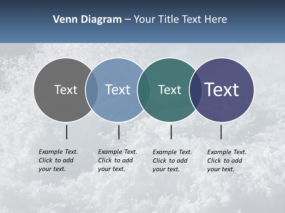 A Large Body Of Water With A Wave Crashing Over It PowerPoint Template