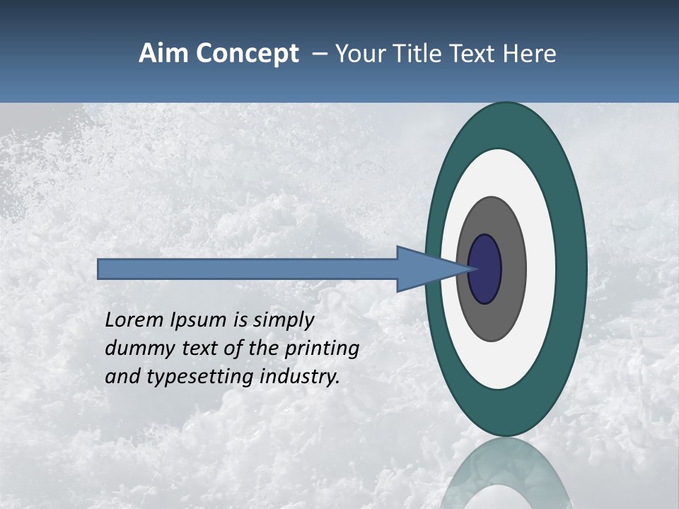 A Large Body Of Water With A Wave Crashing Over It PowerPoint Template