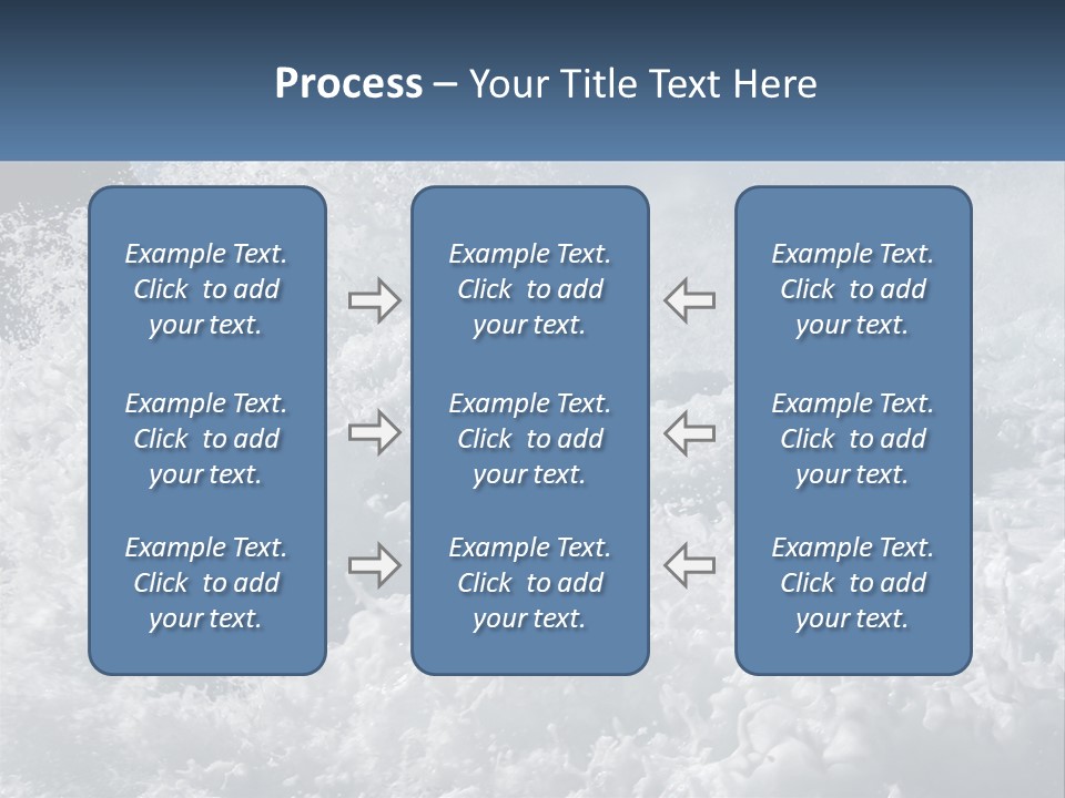 A Large Body Of Water With A Wave Crashing Over It PowerPoint Template