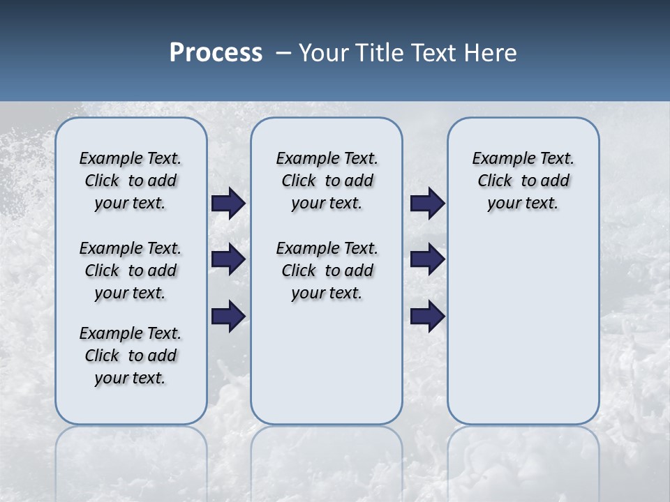 A Large Body Of Water With A Wave Crashing Over It PowerPoint Template