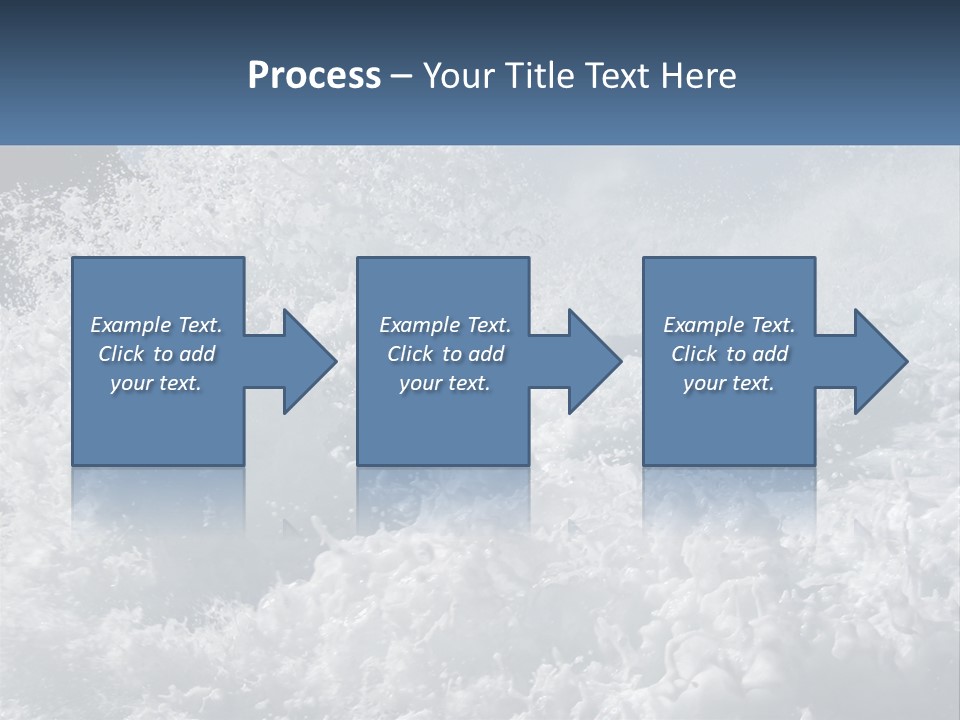 A Large Body Of Water With A Wave Crashing Over It PowerPoint Template