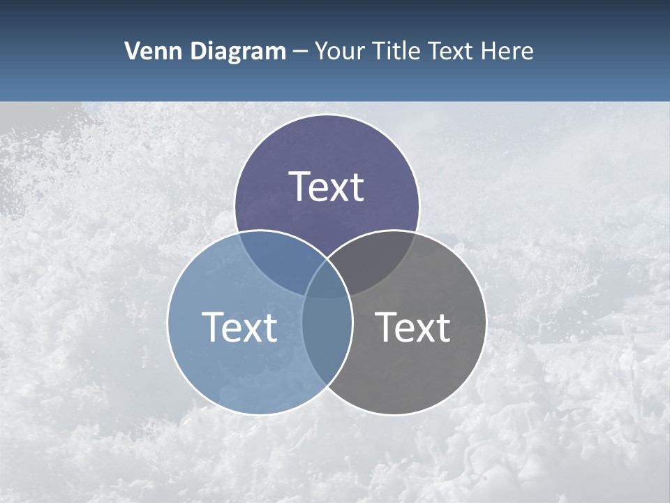 A Large Body Of Water With A Wave Crashing Over It PowerPoint Template