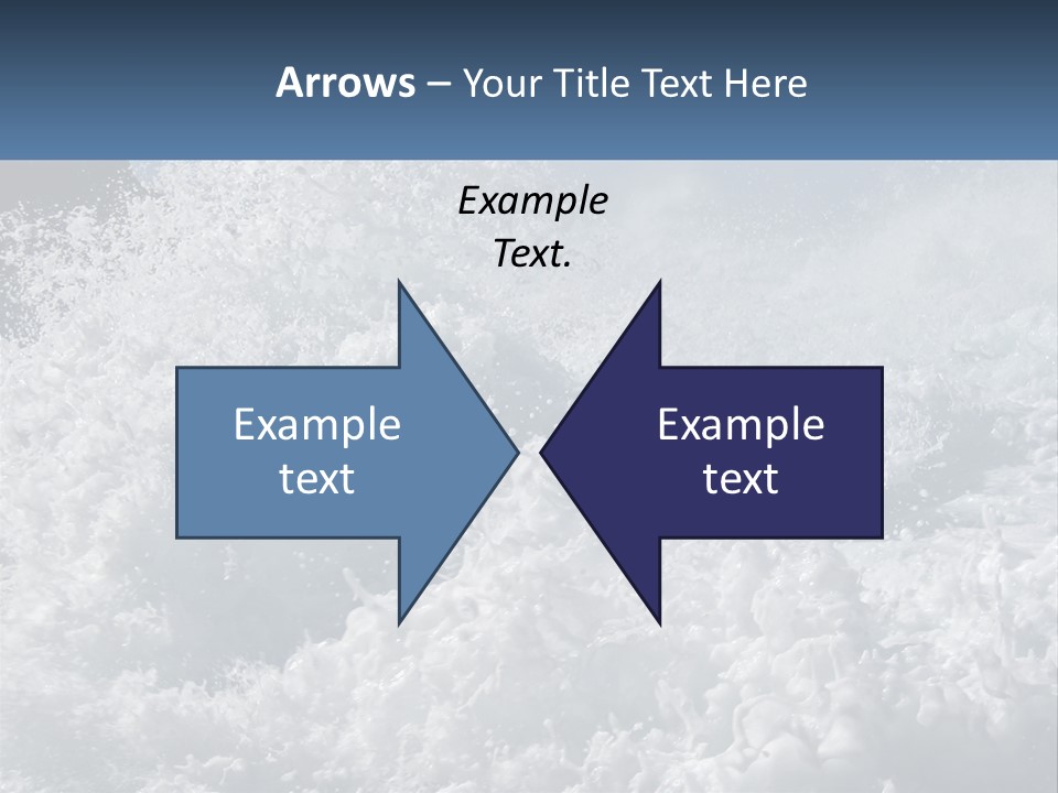 A Large Body Of Water With A Wave Crashing Over It PowerPoint Template