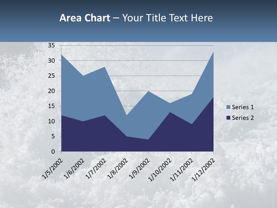 A Large Body Of Water With A Wave Crashing Over It PowerPoint Template