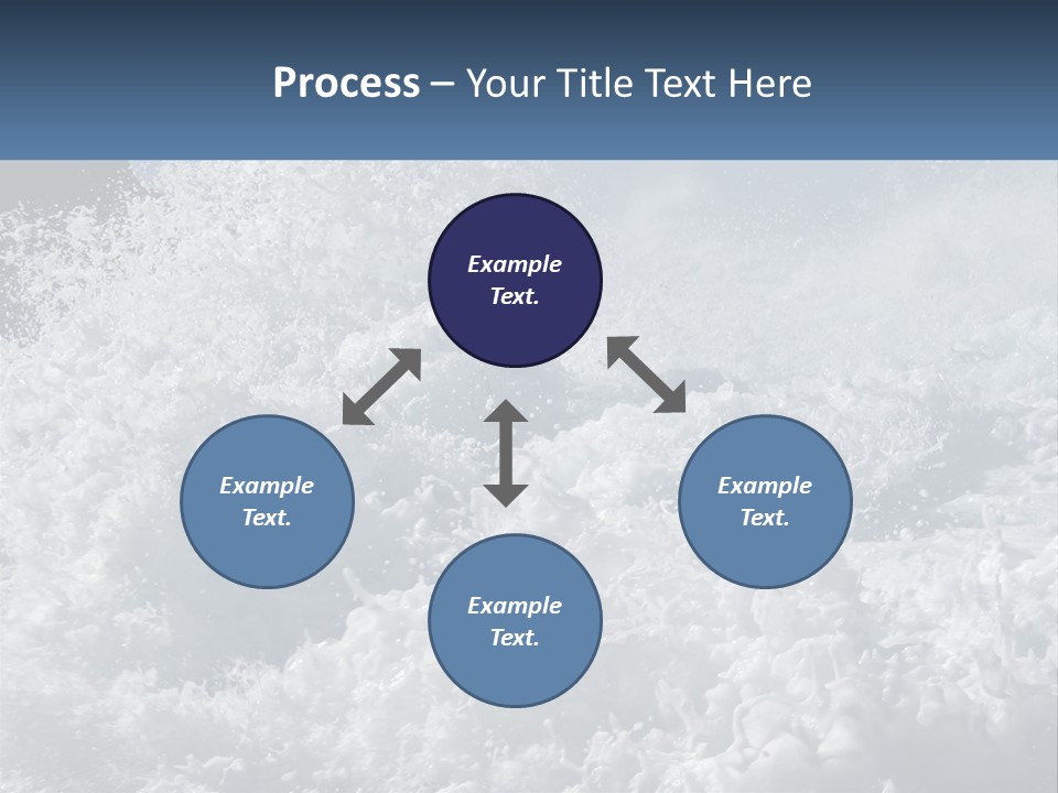 A Large Body Of Water With A Wave Crashing Over It PowerPoint Template