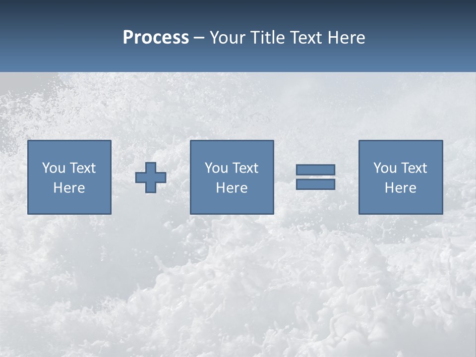 A Large Body Of Water With A Wave Crashing Over It PowerPoint Template