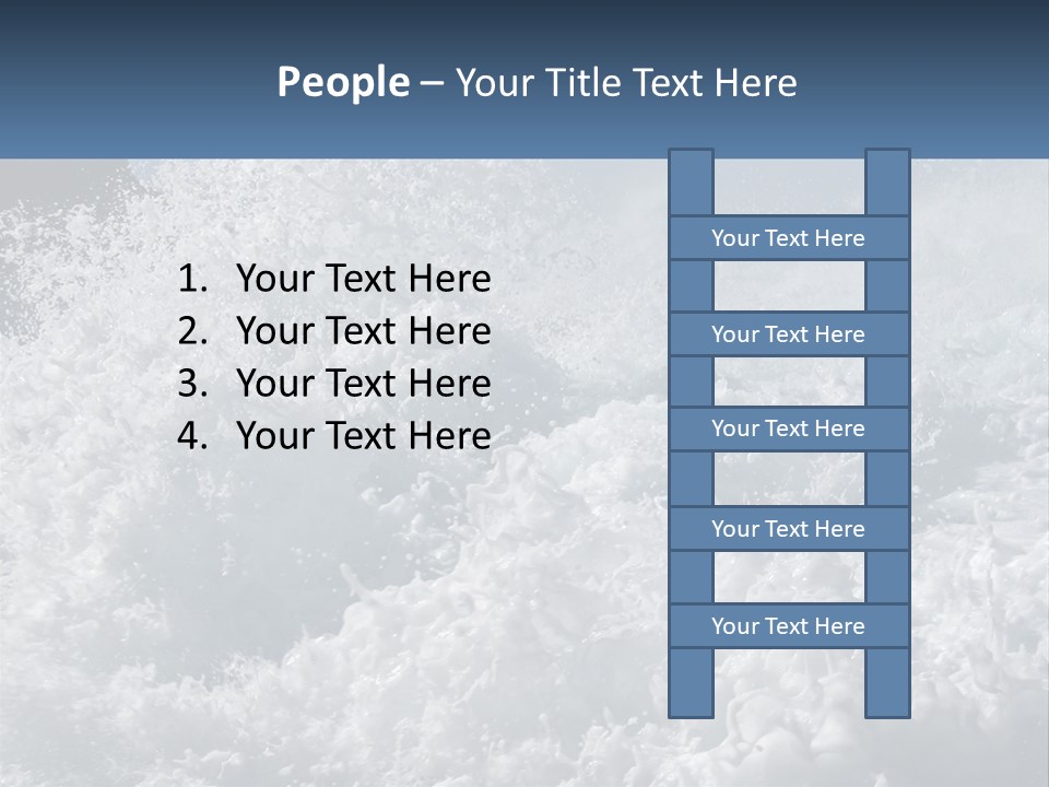 A Large Body Of Water With A Wave Crashing Over It PowerPoint Template