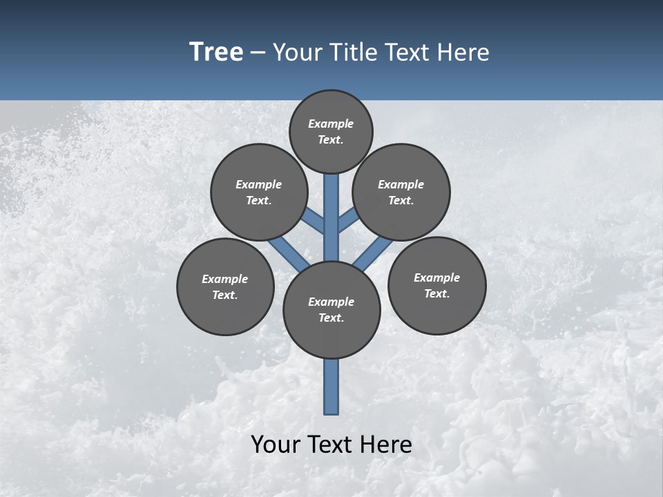 A Large Body Of Water With A Wave Crashing Over It PowerPoint Template