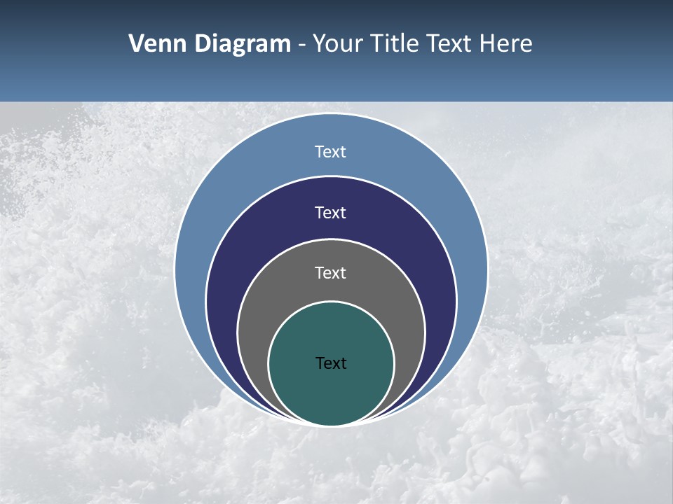 A Large Body Of Water With A Wave Crashing Over It PowerPoint Template