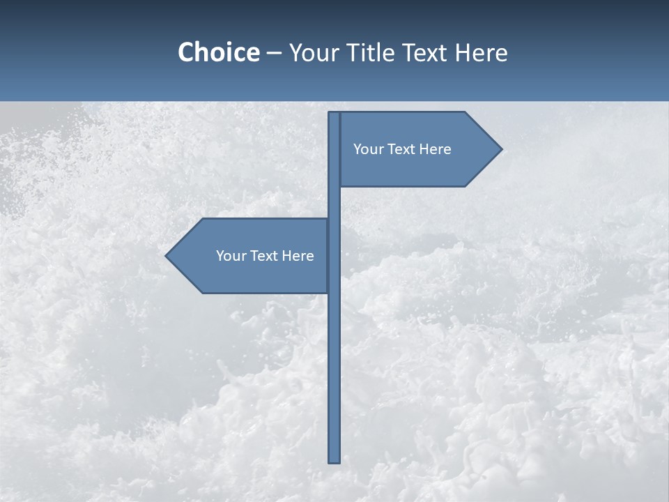 A Large Body Of Water With A Wave Crashing Over It PowerPoint Template