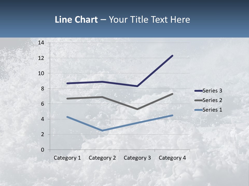 A Large Body Of Water With A Wave Crashing Over It PowerPoint Template