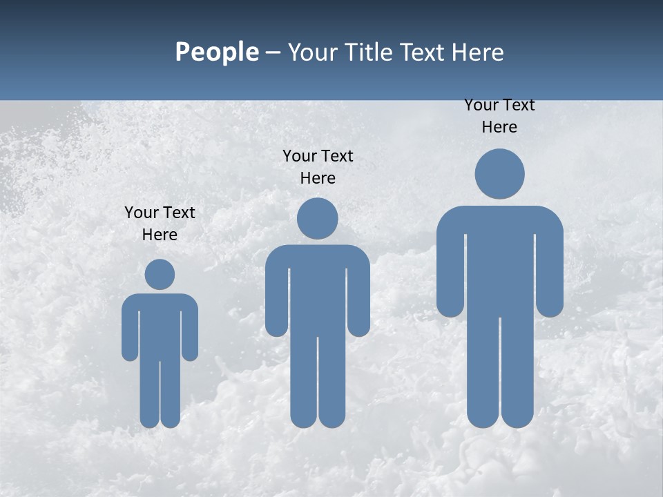 A Large Body Of Water With A Wave Crashing Over It PowerPoint Template