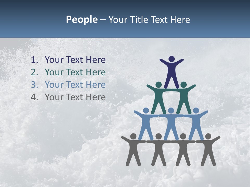 A Large Body Of Water With A Wave Crashing Over It PowerPoint Template