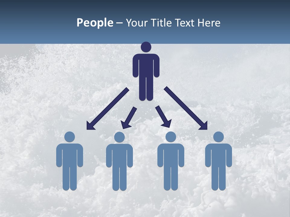 A Large Body Of Water With A Wave Crashing Over It PowerPoint Template