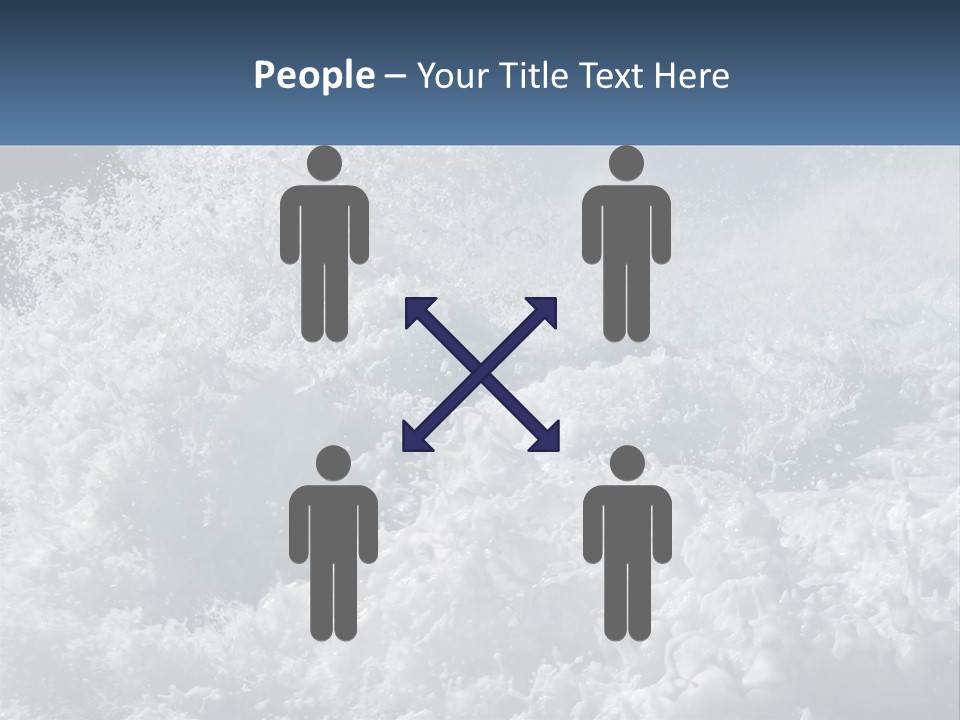 A Large Body Of Water With A Wave Crashing Over It PowerPoint Template