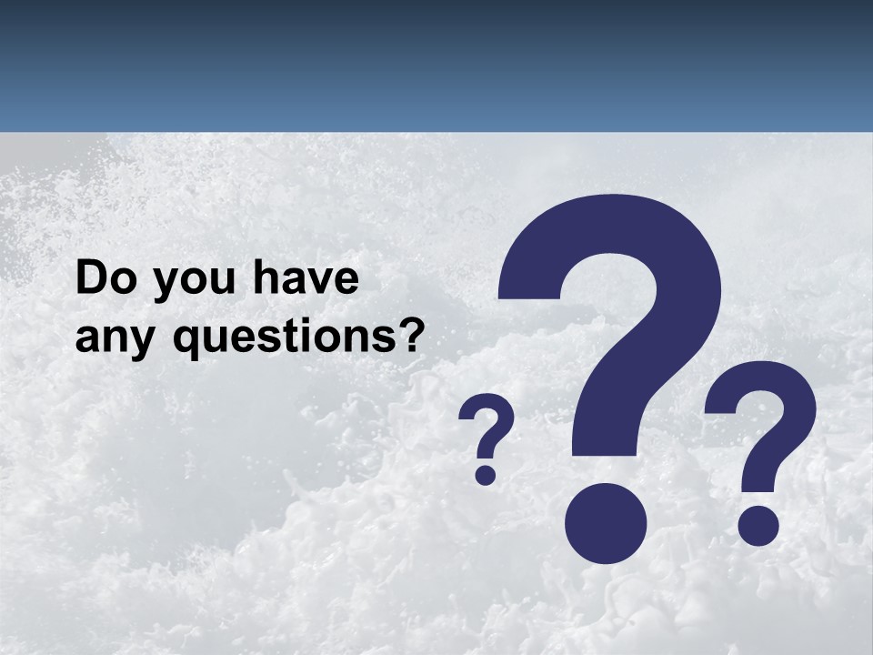 A Large Body Of Water With A Wave Crashing Over It PowerPoint Template