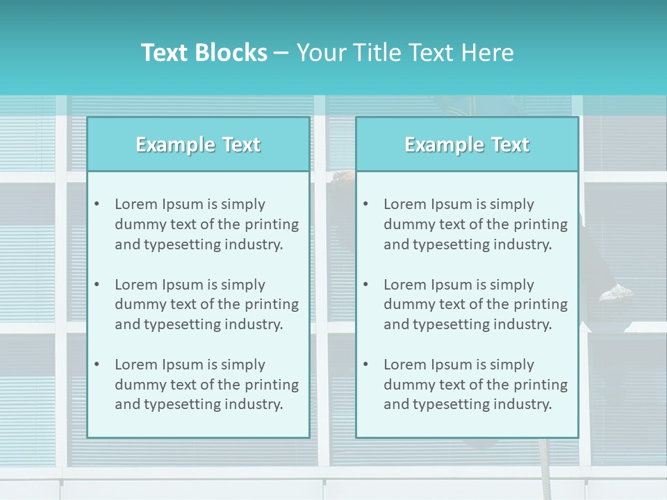 A Man Climbing Up A Ladder To Paint A Building PowerPoint Template