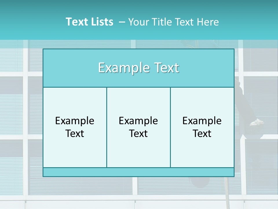 A Man Climbing Up A Ladder To Paint A Building PowerPoint Template