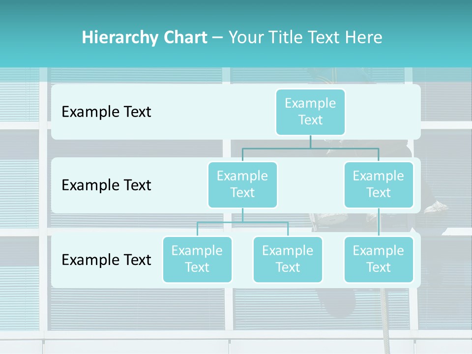 A Man Climbing Up A Ladder To Paint A Building PowerPoint Template