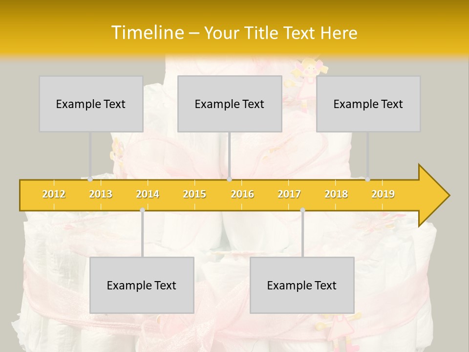 A Large Stack Of Diapers On A Black And Yellow Background PowerPoint Template