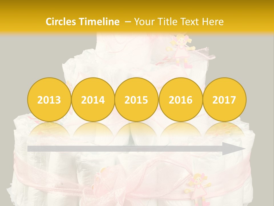 A Large Stack Of Diapers On A Black And Yellow Background PowerPoint Template