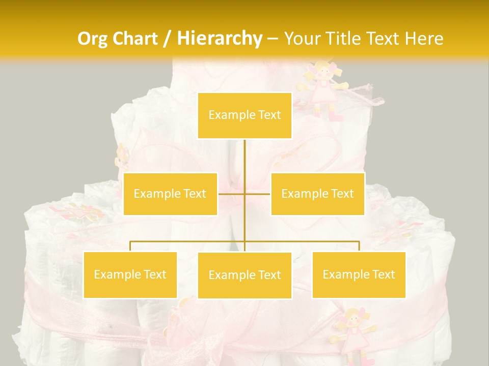 A Large Stack Of Diapers On A Black And Yellow Background PowerPoint Template