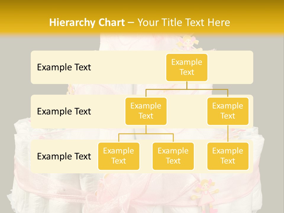 A Large Stack Of Diapers On A Black And Yellow Background PowerPoint Template