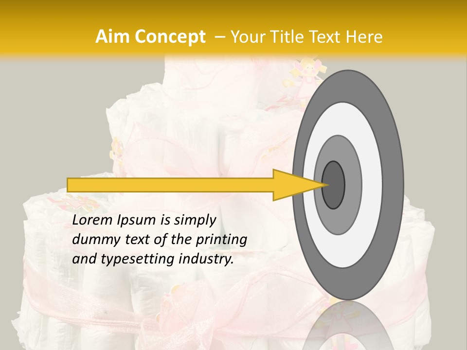 A Large Stack Of Diapers On A Black And Yellow Background PowerPoint Template