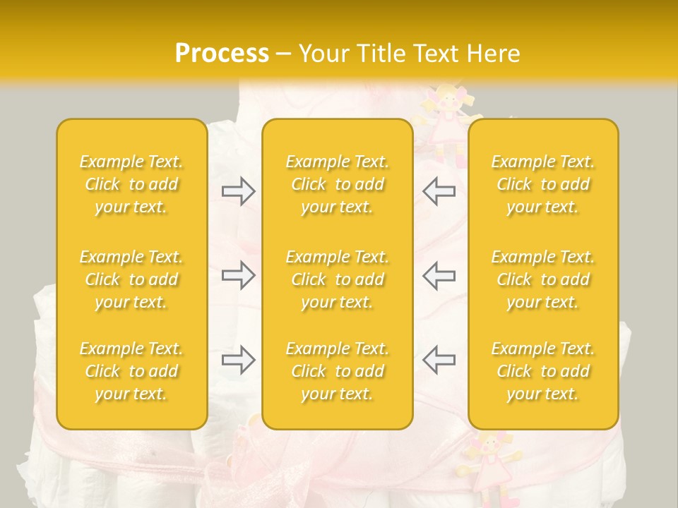 A Large Stack Of Diapers On A Black And Yellow Background PowerPoint Template