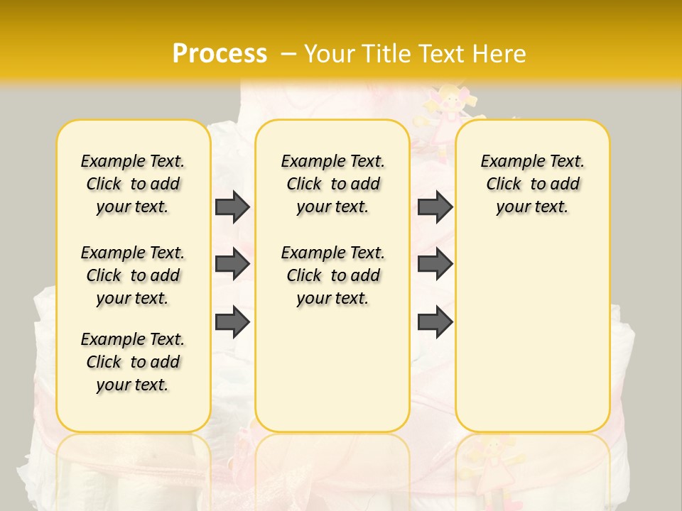 A Large Stack Of Diapers On A Black And Yellow Background PowerPoint Template