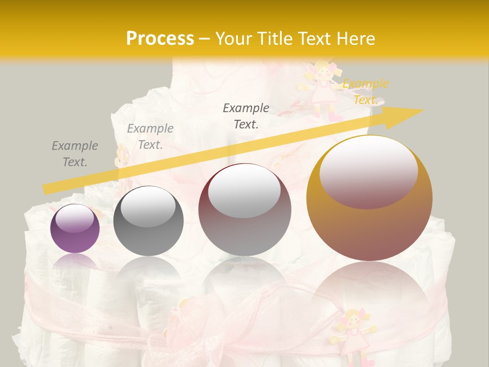 A Large Stack Of Diapers On A Black And Yellow Background PowerPoint Template